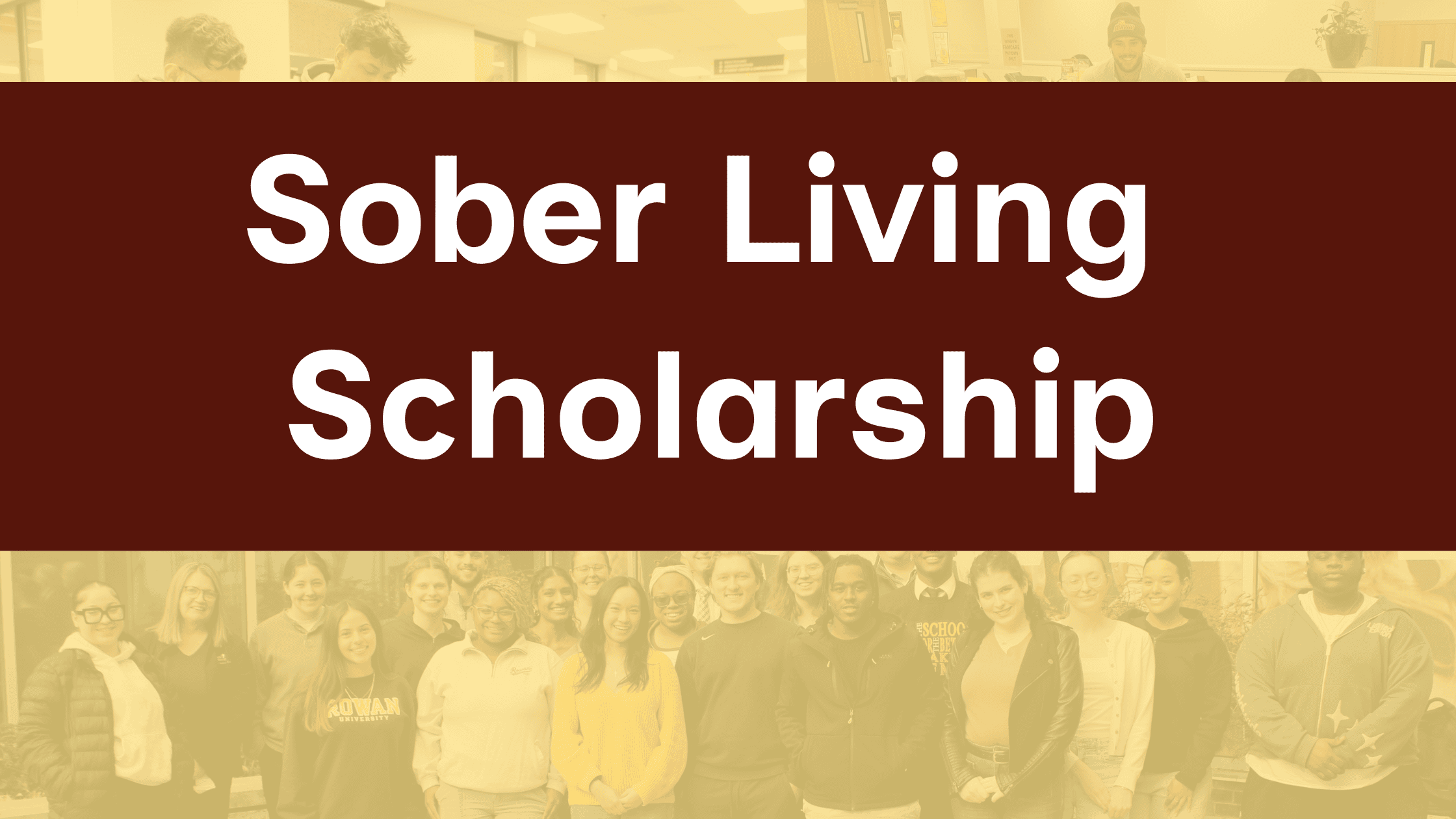 Sober living scholarship